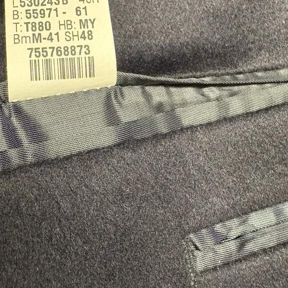 Men’s Neiman Marcus Navy Cashmere Sport Coat New Size 40R